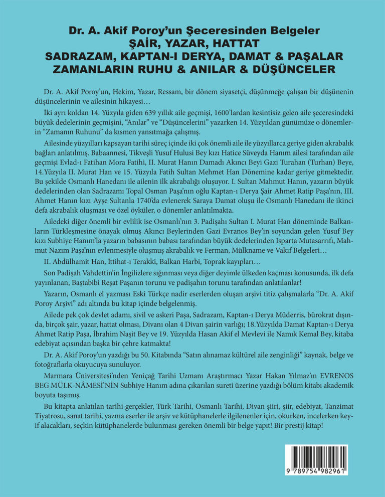 Âkifnâme | 639 Yıllık Osmanlı Türk Ailesi 1386 - 2025
