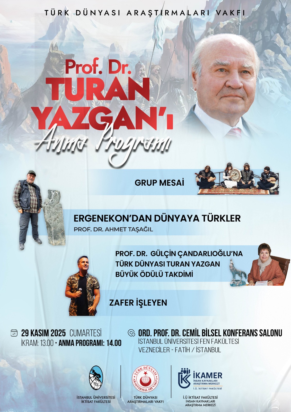 2025 yılı Türk Dünyası Turan Yazgan Büyük Ödülü sahibi Prof. Dr. Gülçin Çandarlıoğlu