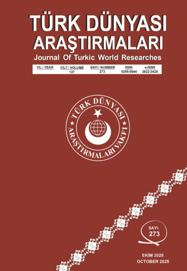 Türk Dünyası Araştırmaları Dergisi Ekim 2026 - Sayı 273